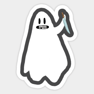 killer ghost Sticker